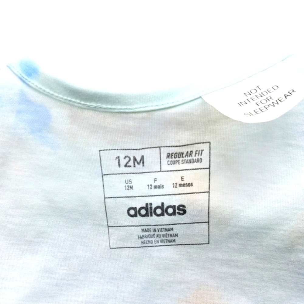 Adidas Infant Tie-Dye One Piece - Blue and Pink - Picture 5 of 6